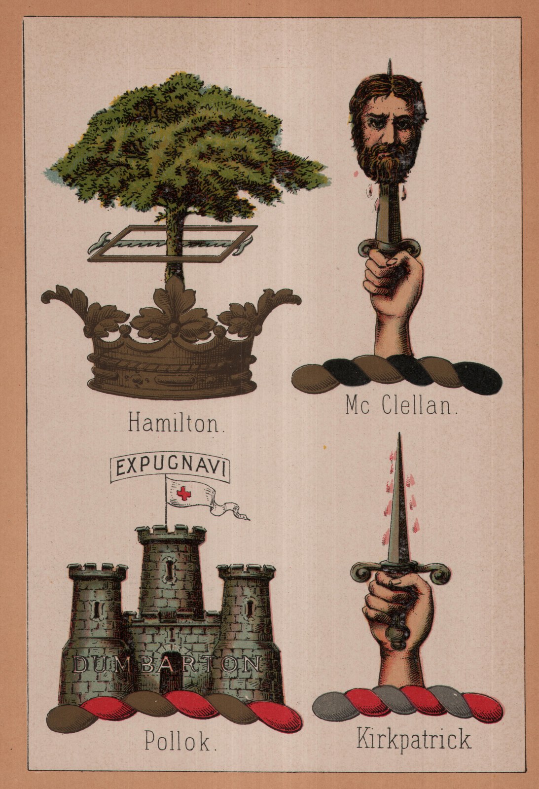 Stories About Flags, Continued, and Description of An: Bruce — from Dame Heraldry (1886)