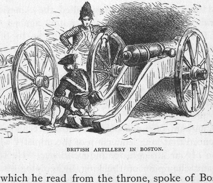 British Artillery in Boston.