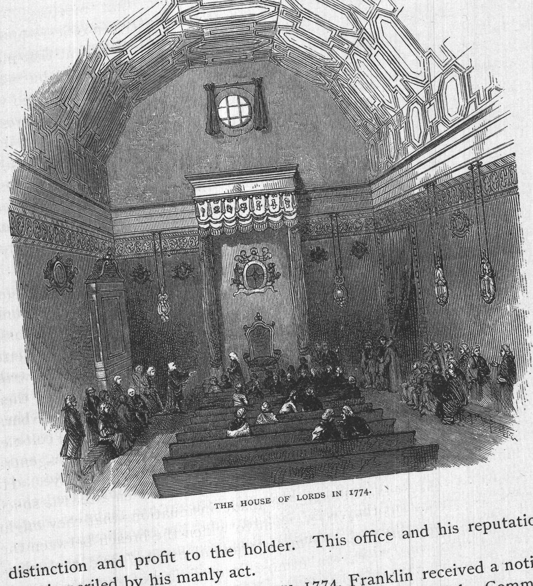 The House of Lords in 1774.
