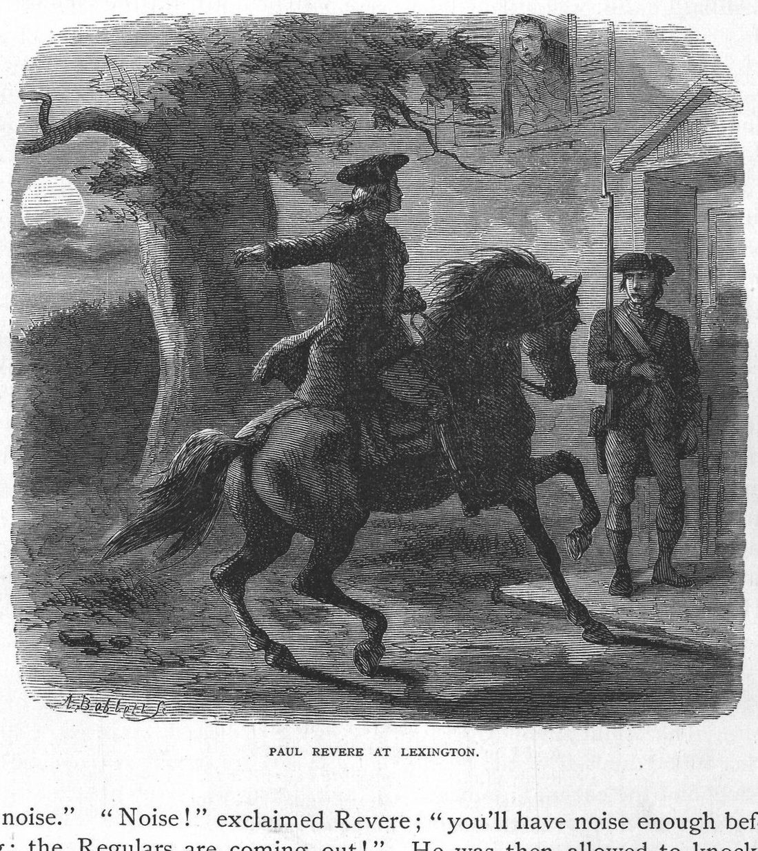Paul Revere at Lexington.