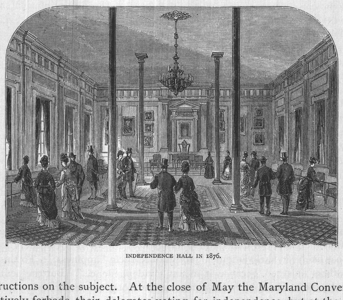 Independence Hall in 1876.