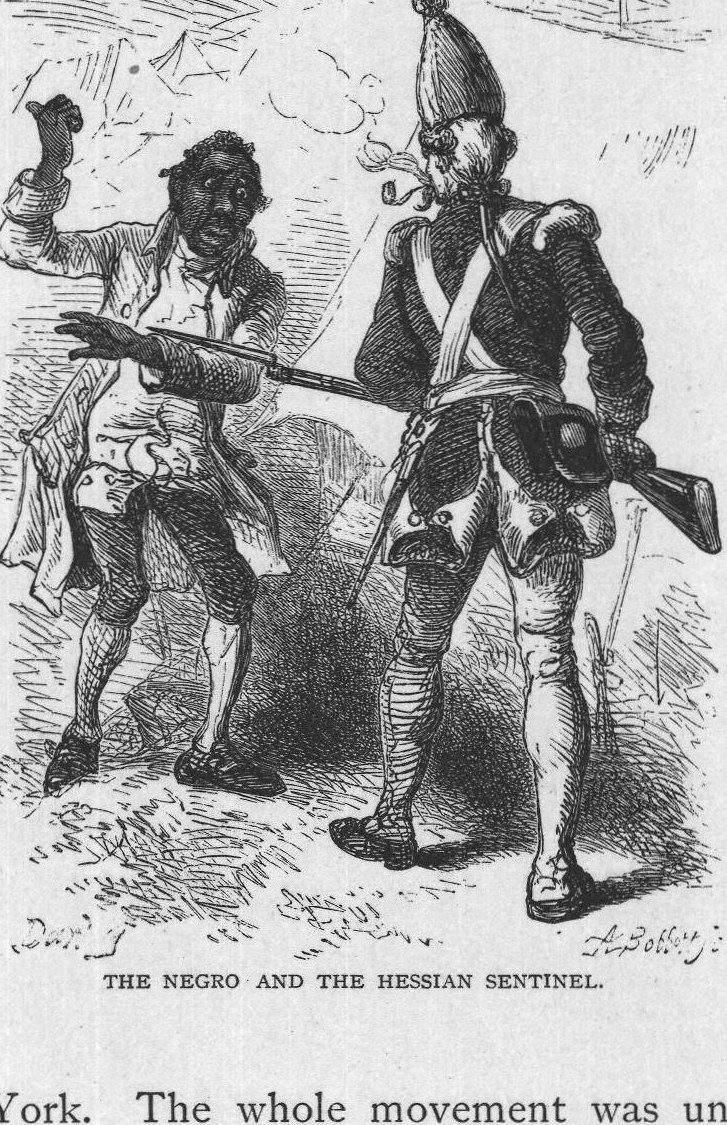 The Negro and the Hessian Sentinel.