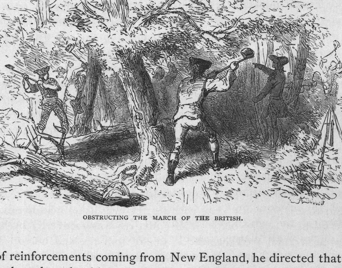 Obstructing the March of the British.