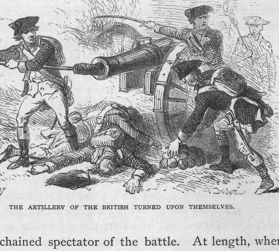 The Artillery of the British Turned Upon Themselves.