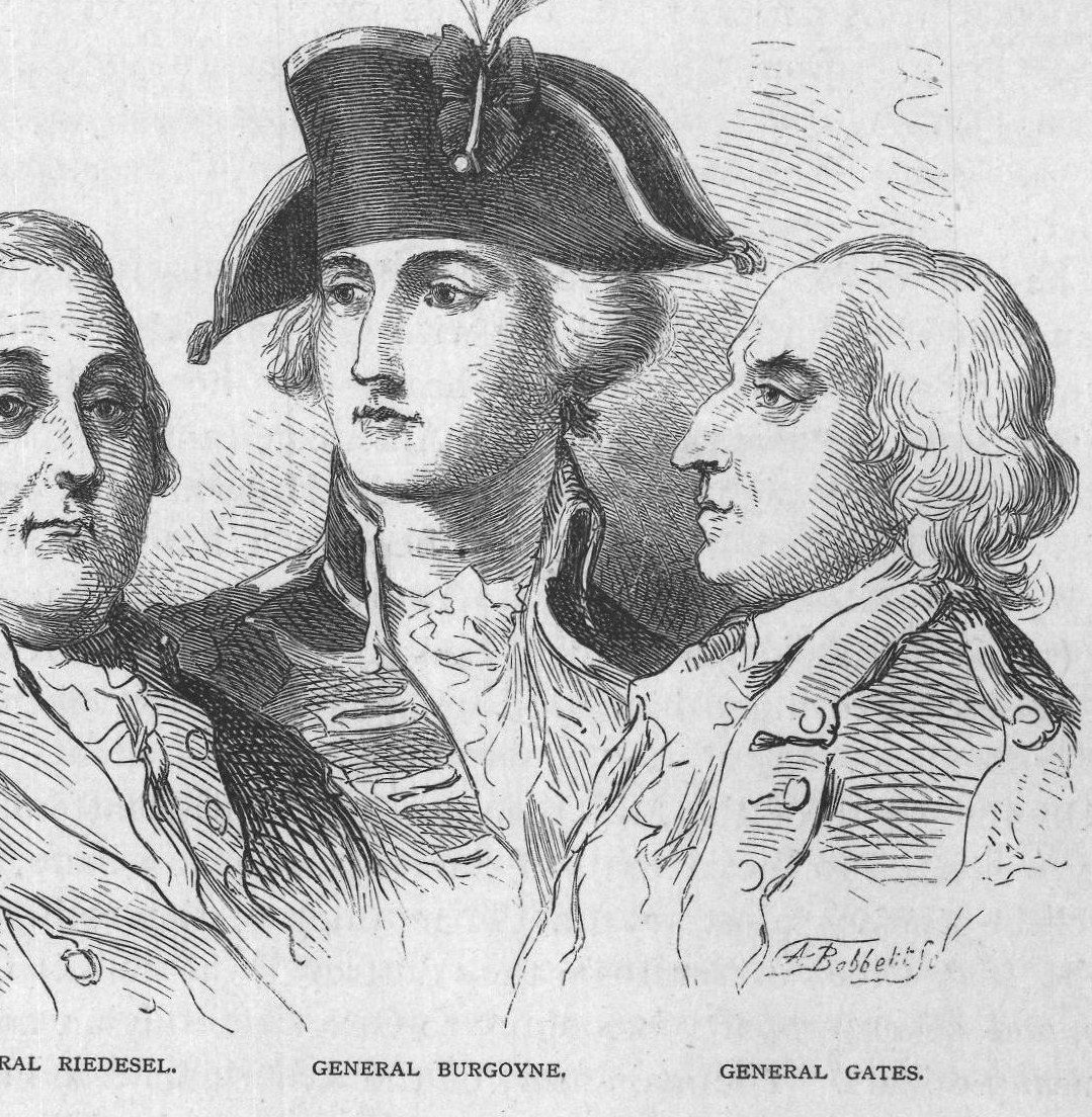 General Riedesel. General Burgoyne. General Gates.