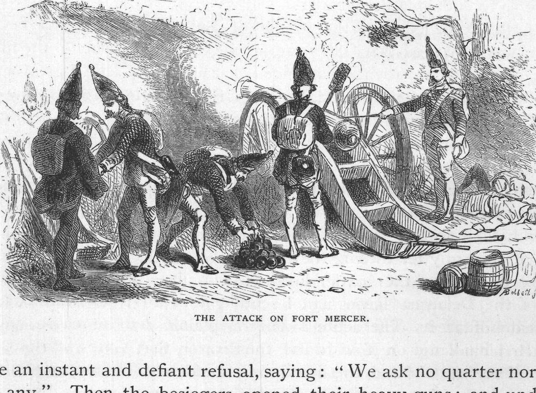 The Attack on Fort Mercer.
