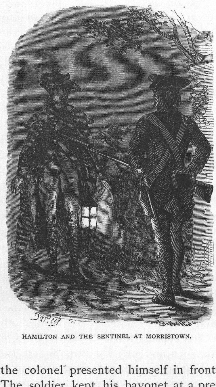 Hamilton and the Sentinel at Morristown.