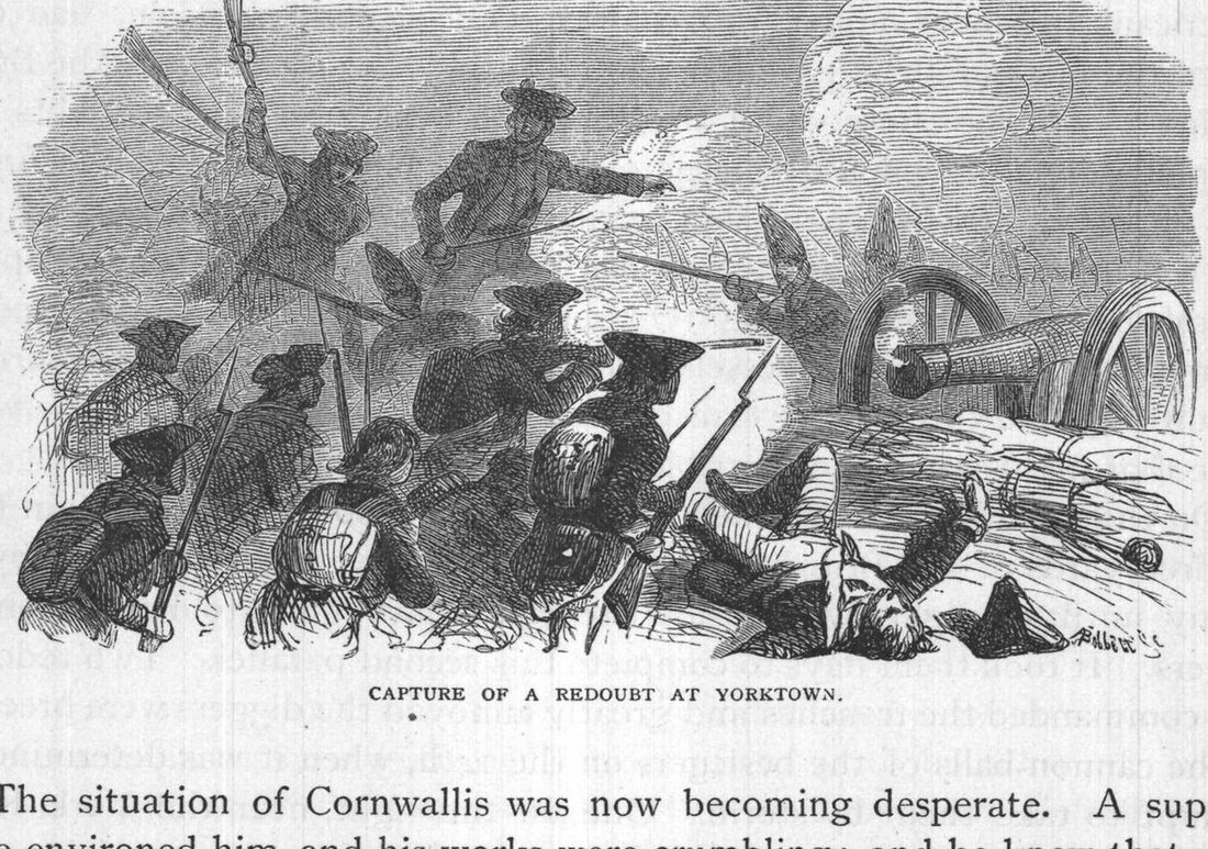 Capture of a Redoubt at Yorktown.