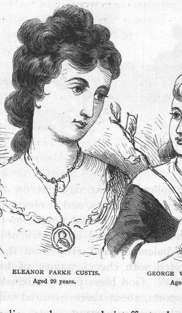 Eleanor Parke Custis and George W. P. Custis.