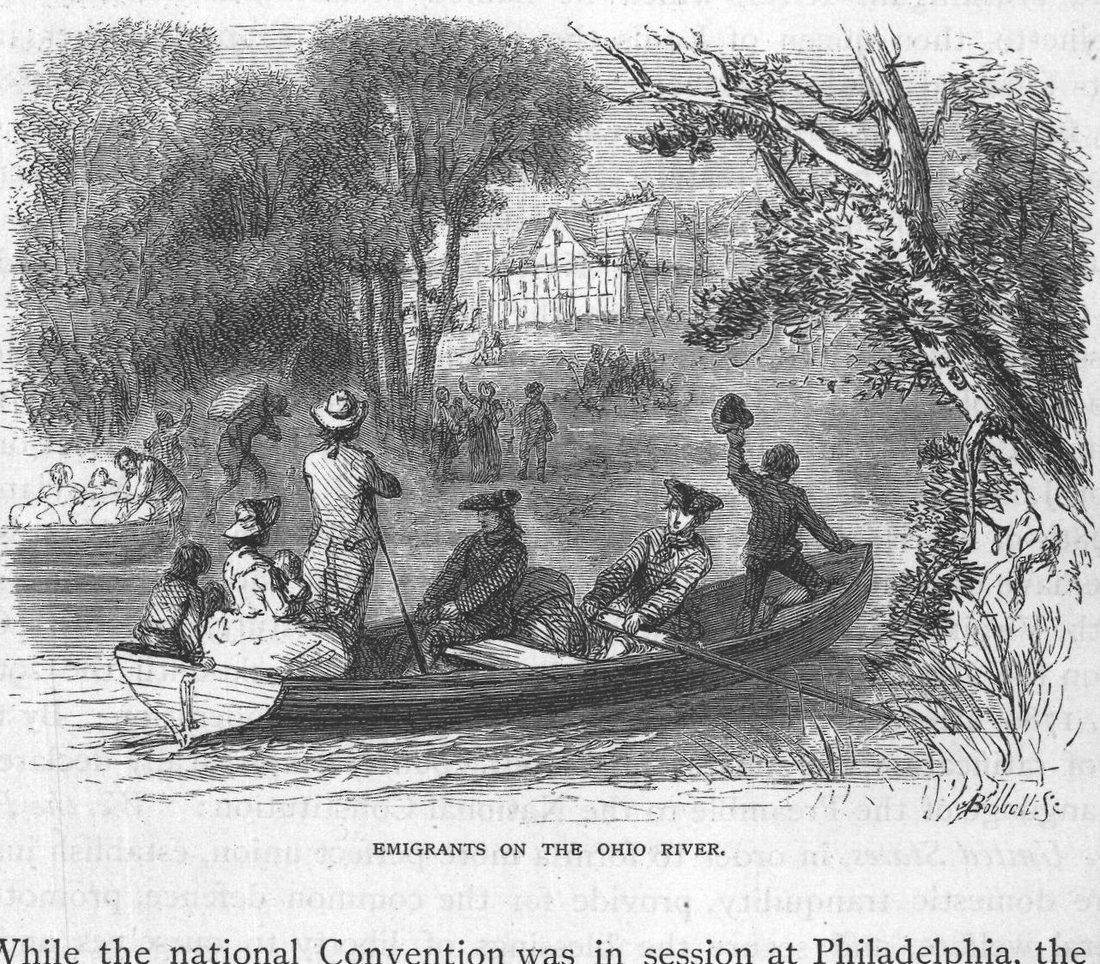 Emigrants on the Ohio River.
