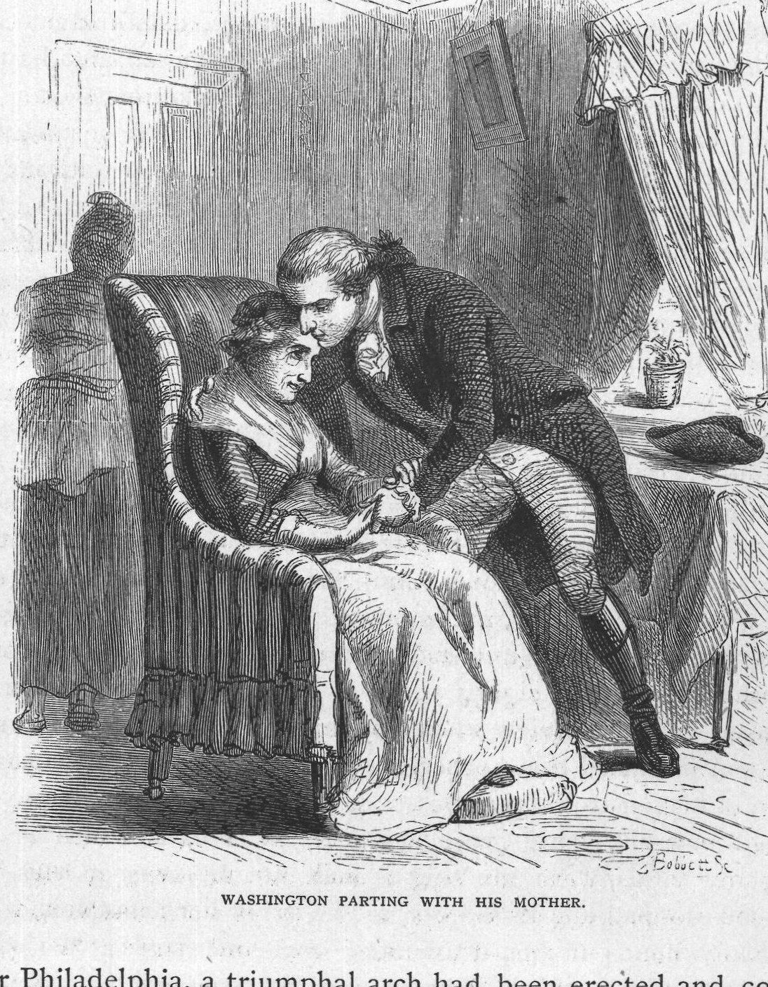 Washington Parting with his Mother.