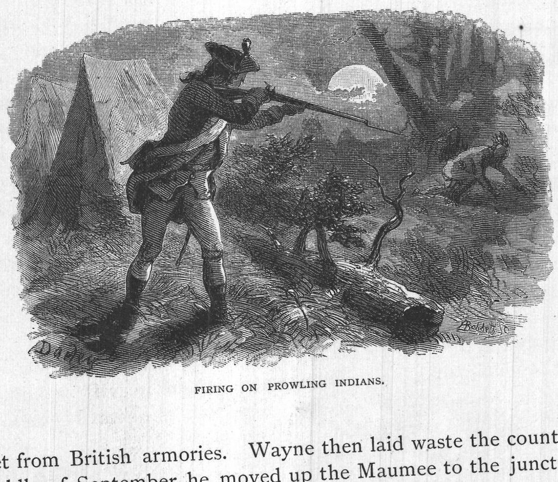 Firing on Prowling Indians.