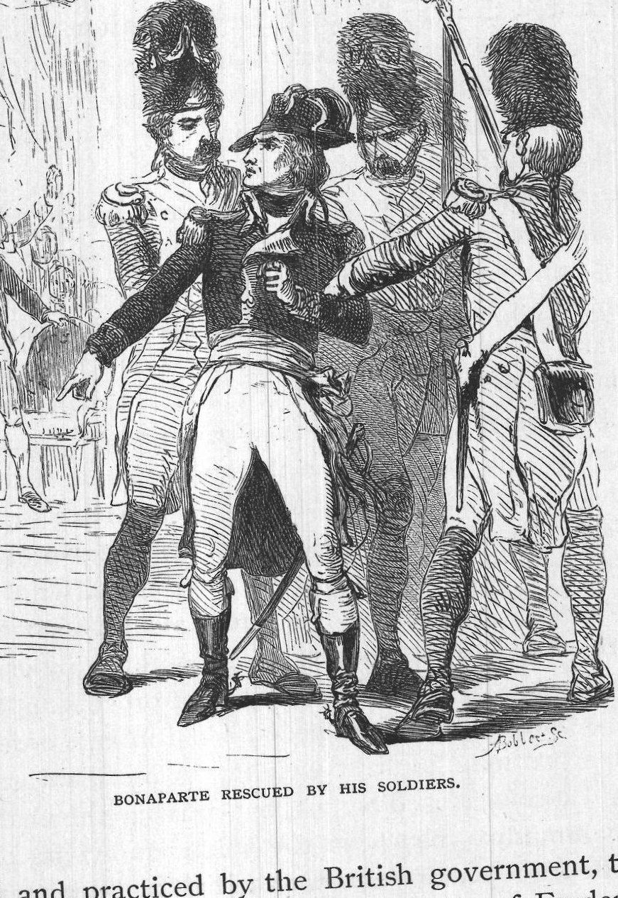 Bonaparte Rescued by his Soldiers.