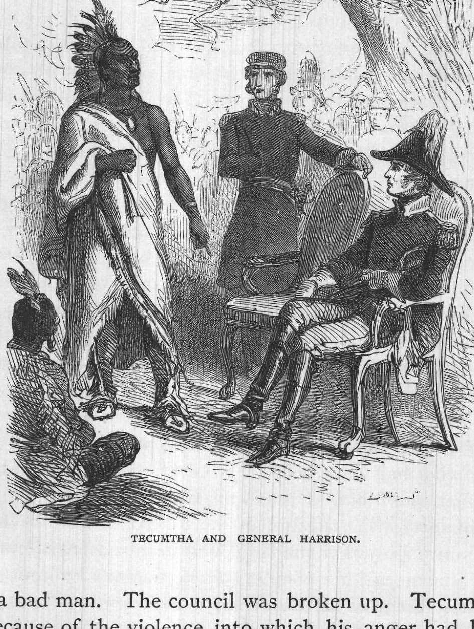 Tecumtha and General Harrison.