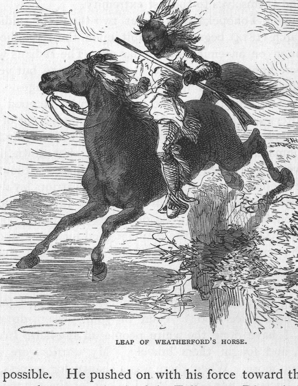 Leap of Weatherford's Horse.
