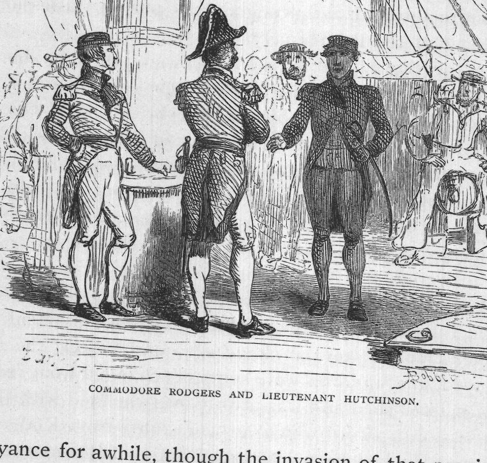 Commodore Rodgers and Lieutenant Hutchinson.