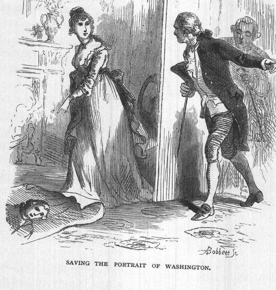 Saving the Portrait of Washington.