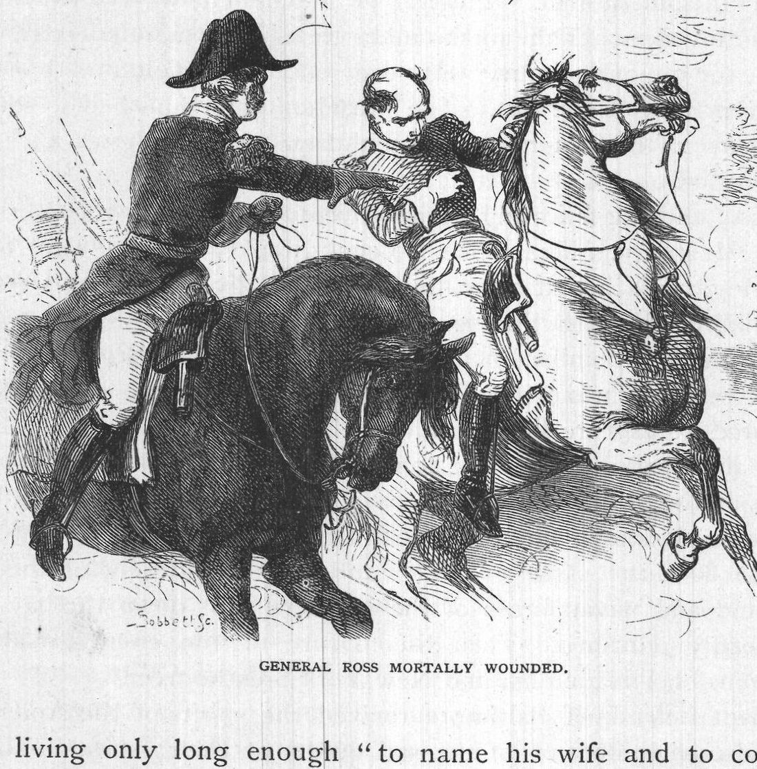 General Ross Mortally Wounded.