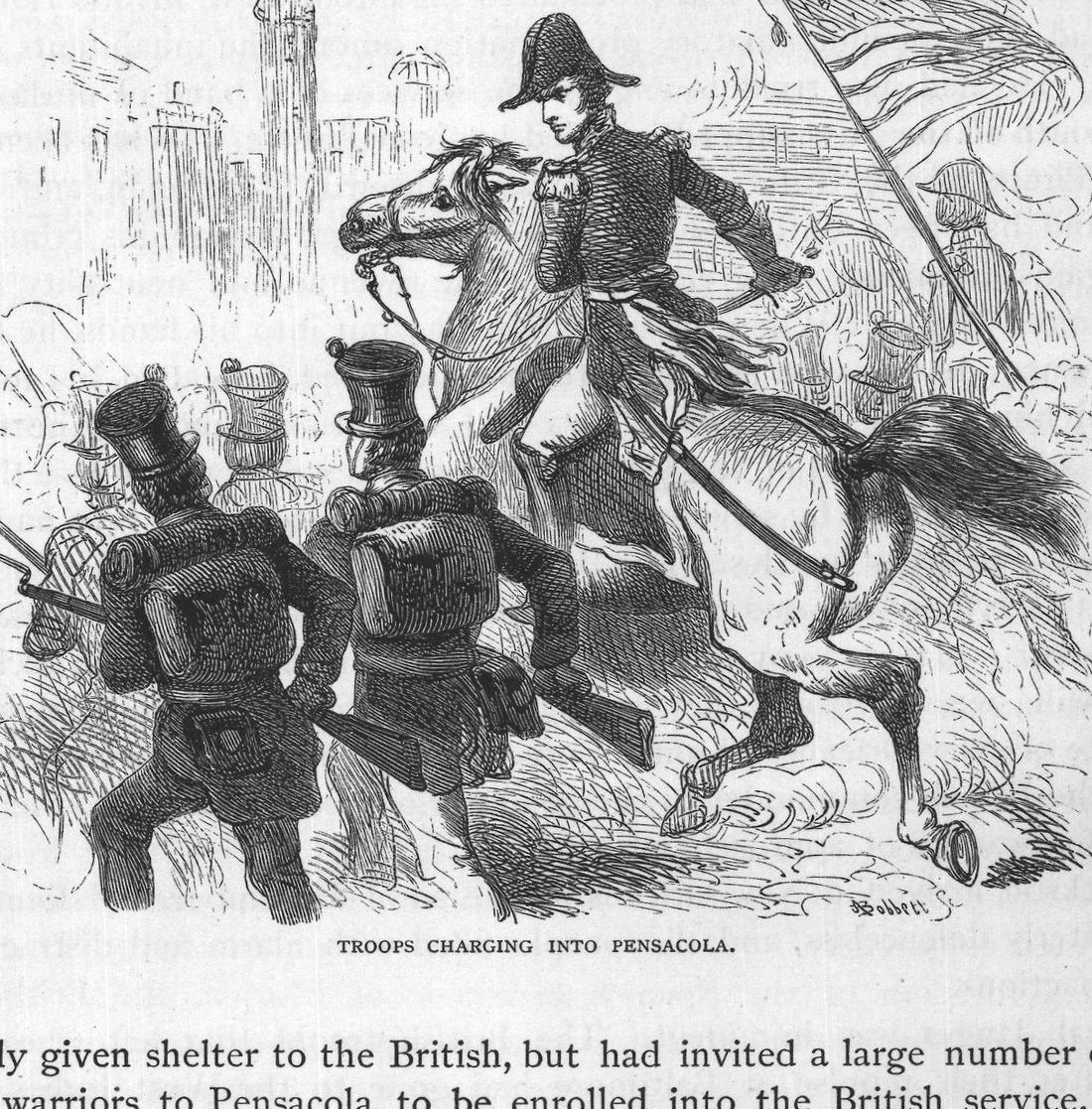 Troops Charging Into Pensacola.