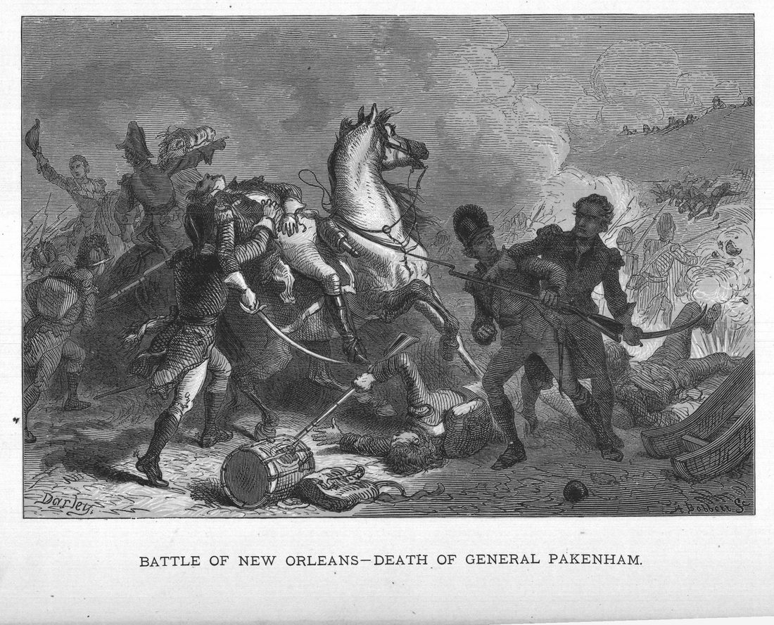 Battle of New Orleans—Death of General Pakenham.