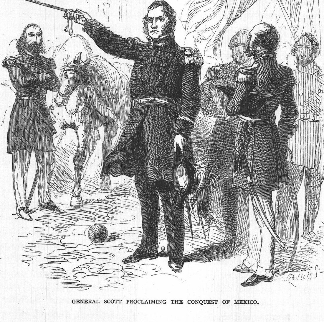 General Scott Proclaiming the Conquest of Mexico.