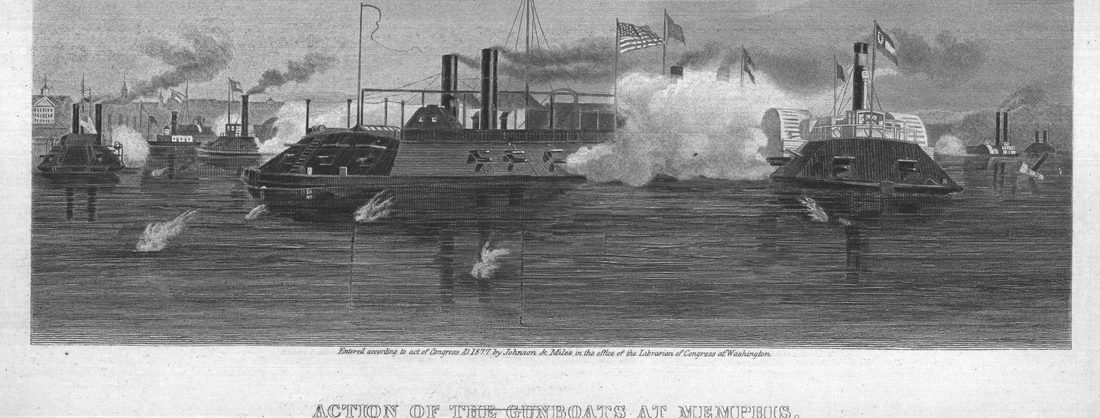 Action of the Gunboats at Memphis.