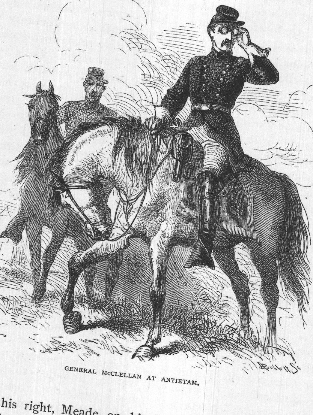 General Mcclellan at Antietam.