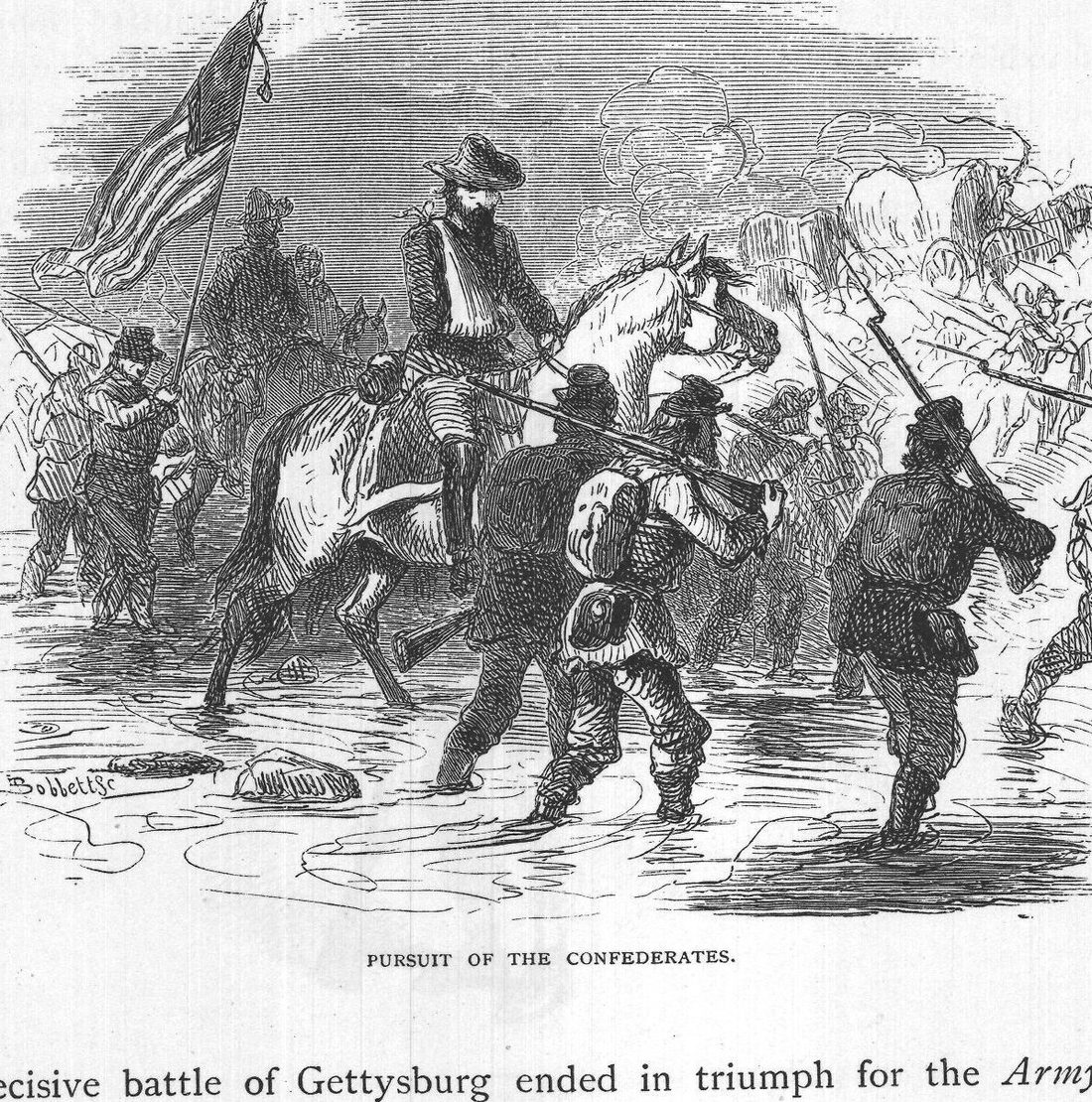 Pursuit of the Confederates.