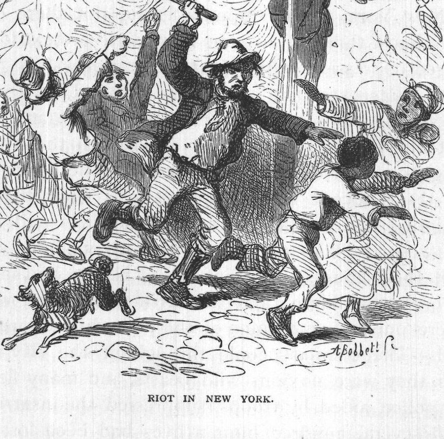 Riot in New York.