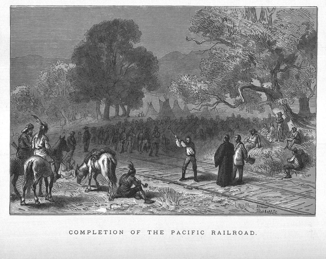 Completion of the Pacific Railroad.