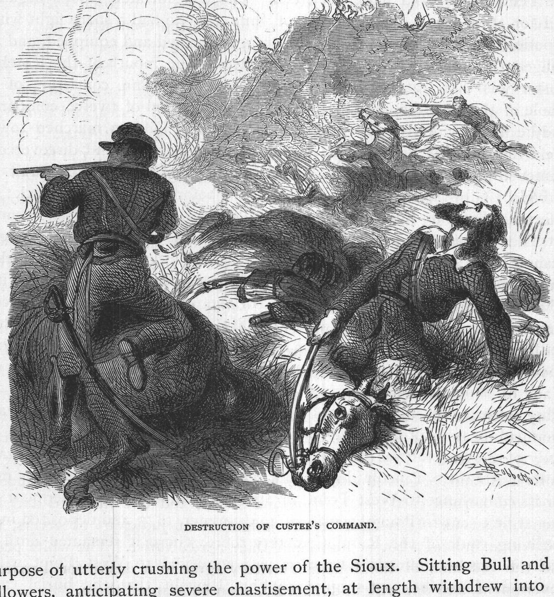 Destruction of Custer's Command.
