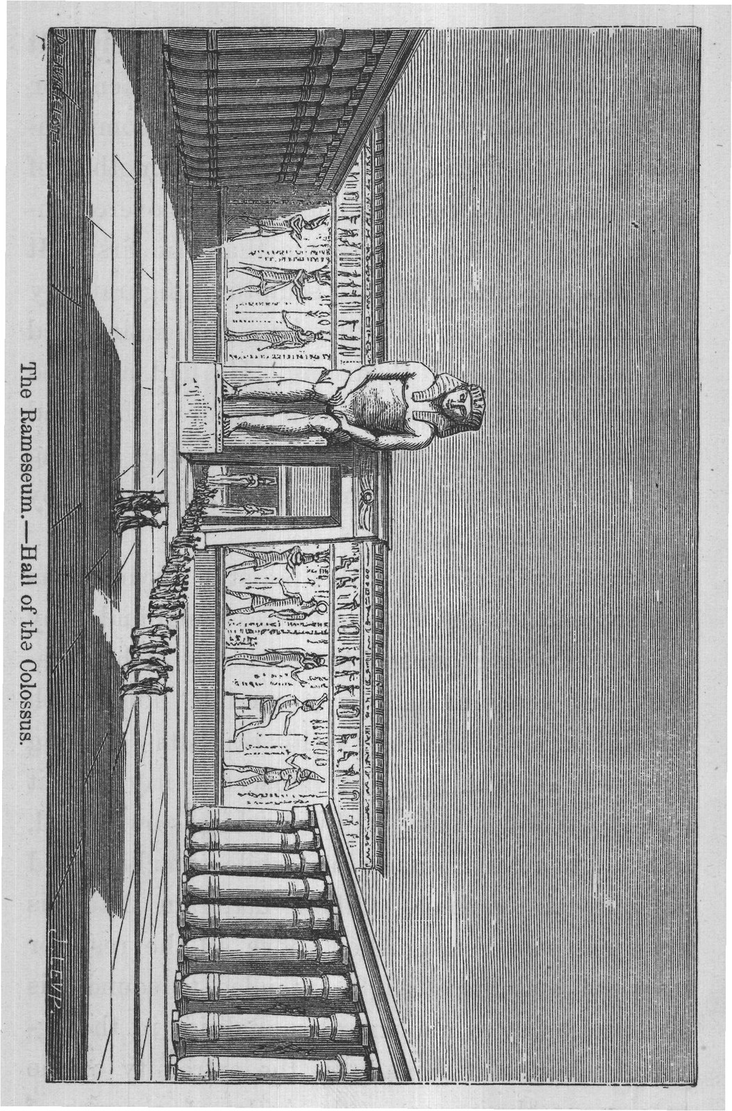 The Rameseum. - Hall of the Colossus.