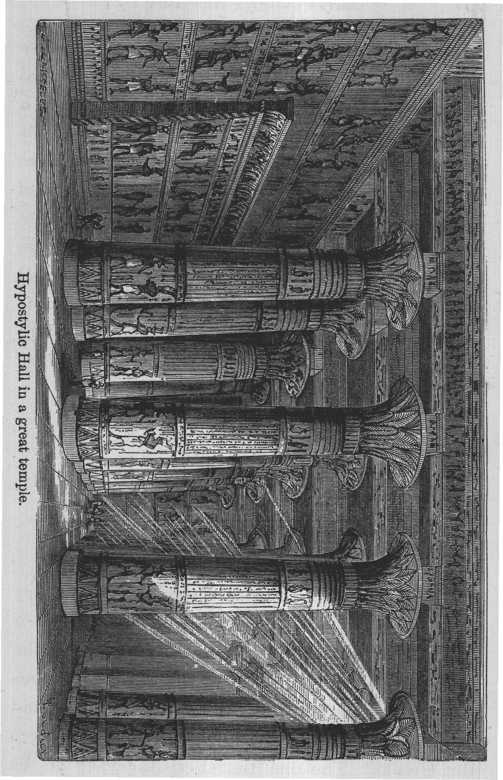 Hypostylic Hall in a great temple.