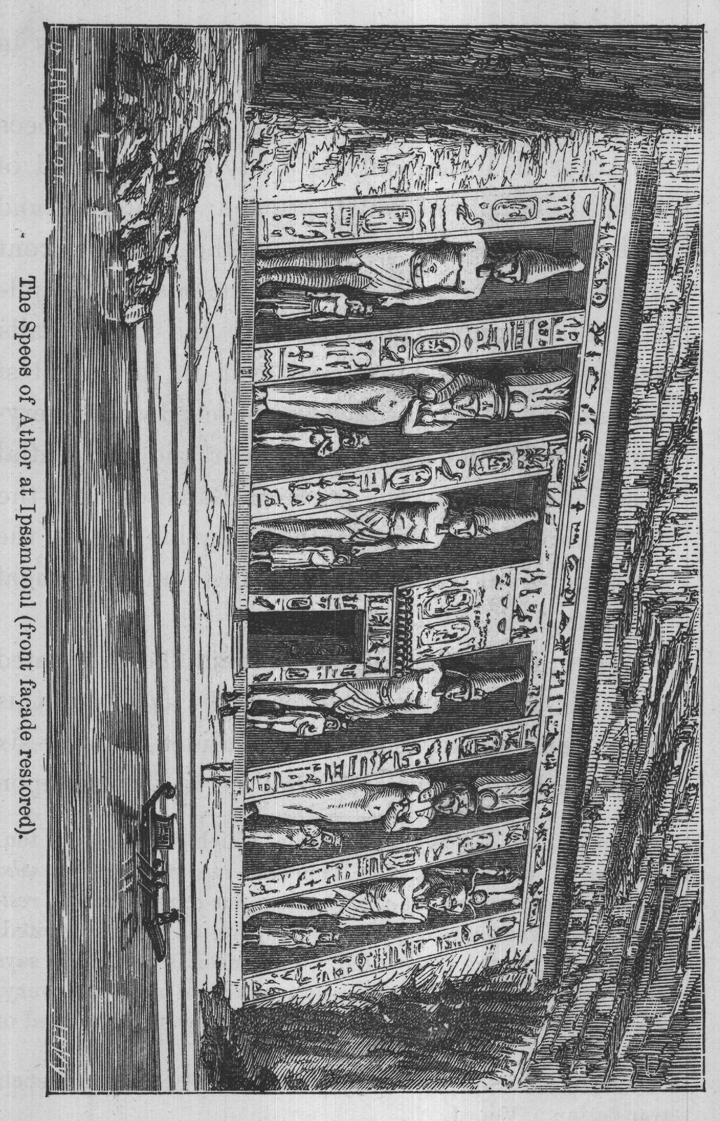 The Speos of Athor at Ipsamboul (front façade restored).