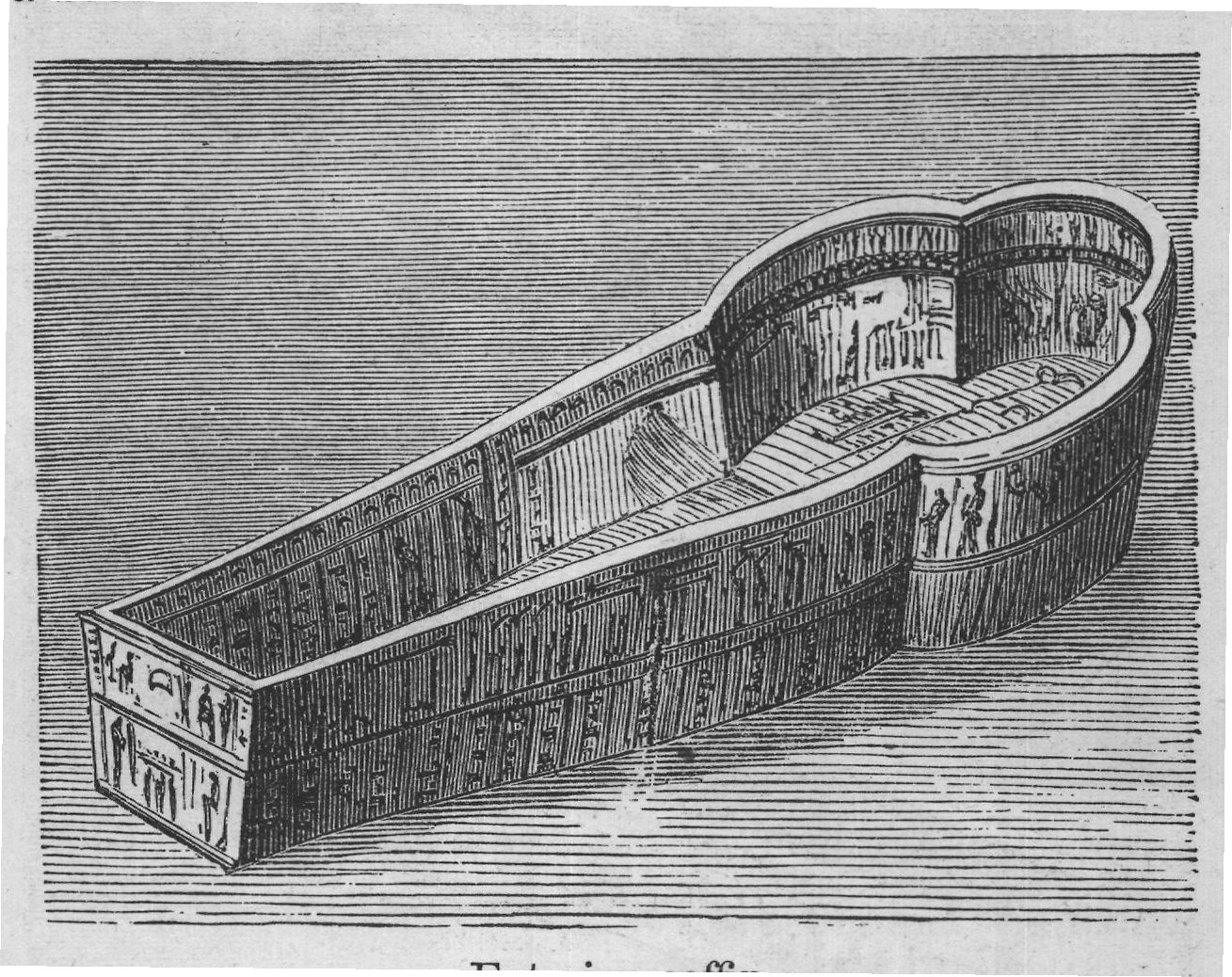 Exterior coffin.