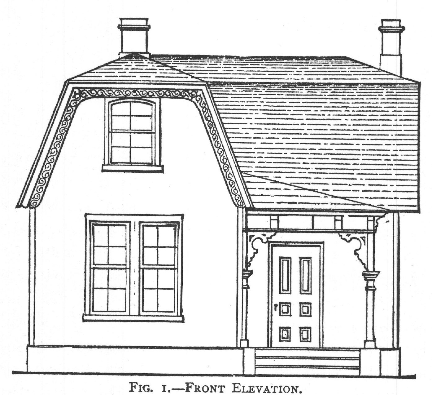 FIG. I.-FRONT ELEVATION.