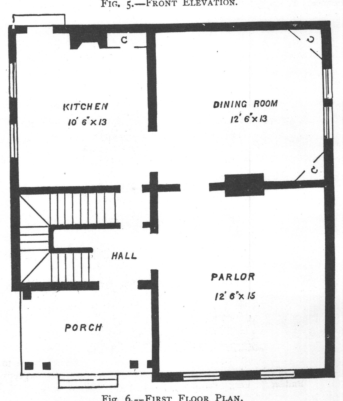 Fig. 6.--FIRST FLOOR PLAN.