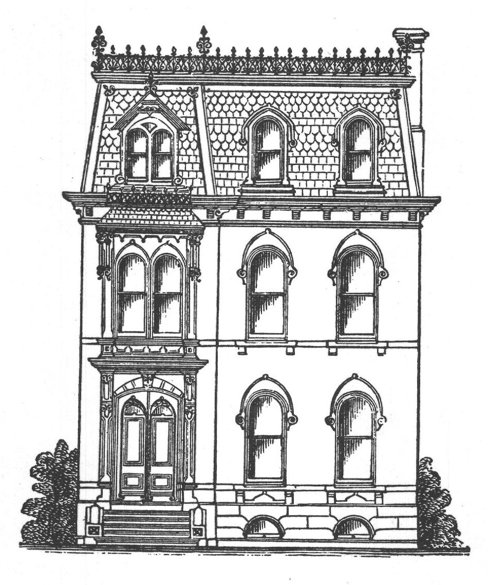 City Residence. From Cummings' " Architectural Details." One large quarto volume
