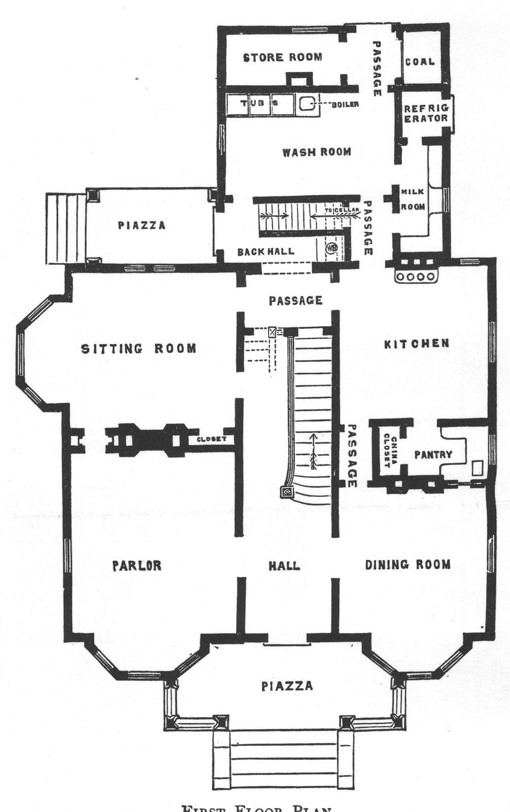 FIRST FLOOR PLAN.