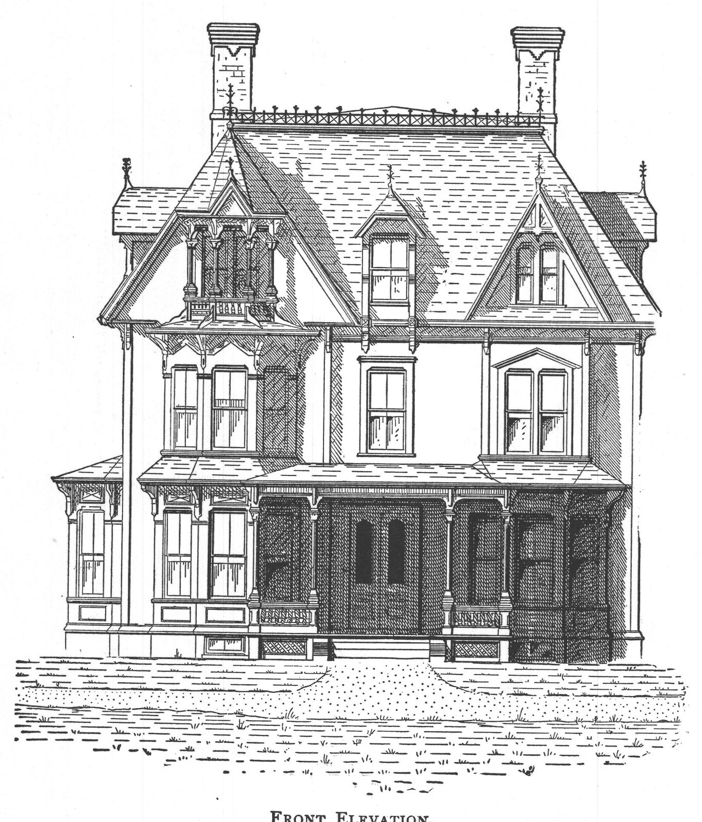 FRONT ELEVATION.