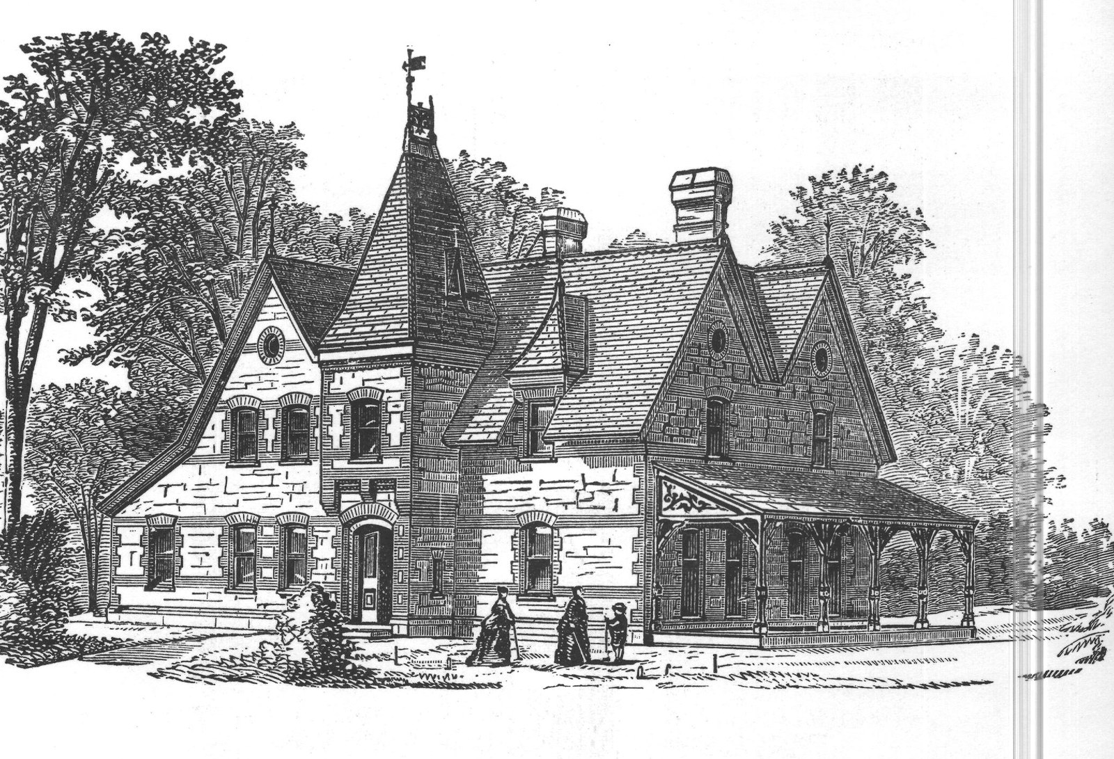 DESIGN FOR A PARSONAGE HOUSE.