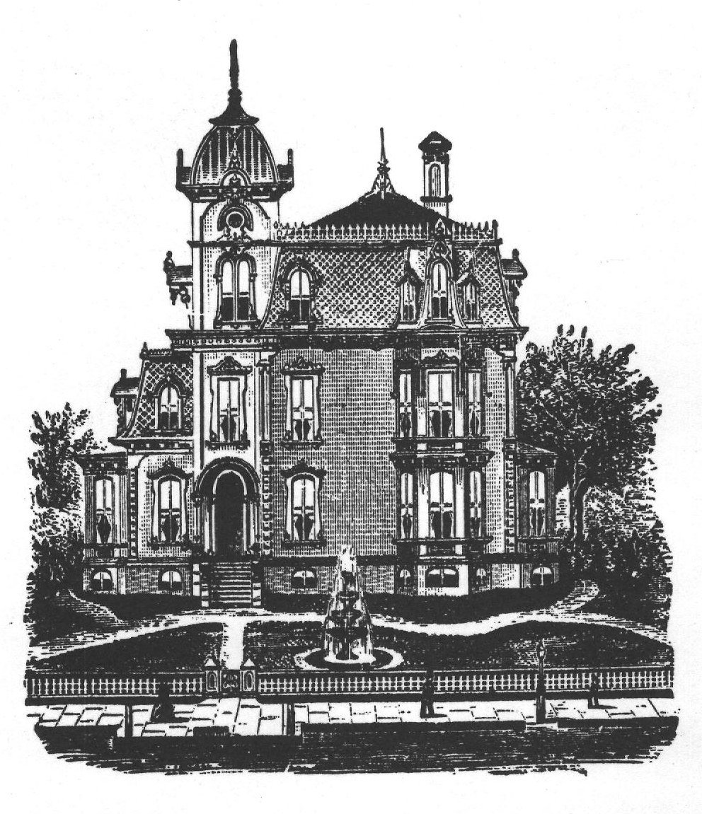 View of Residence, of which elevation and plan are given on plates 36 and 37 ot Croff's