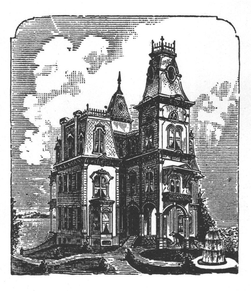 View of picturesque villa shown on plate 20, Croft's "Progressive American Architecture."
