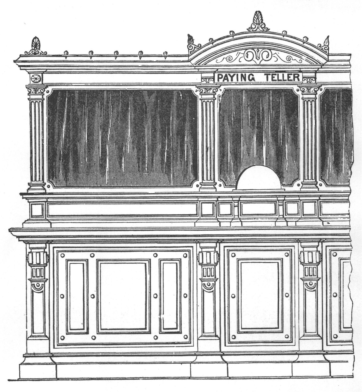 Bank Finish shown on plate 60, Bicknell's "Detail Cottage and Constructive Architec-