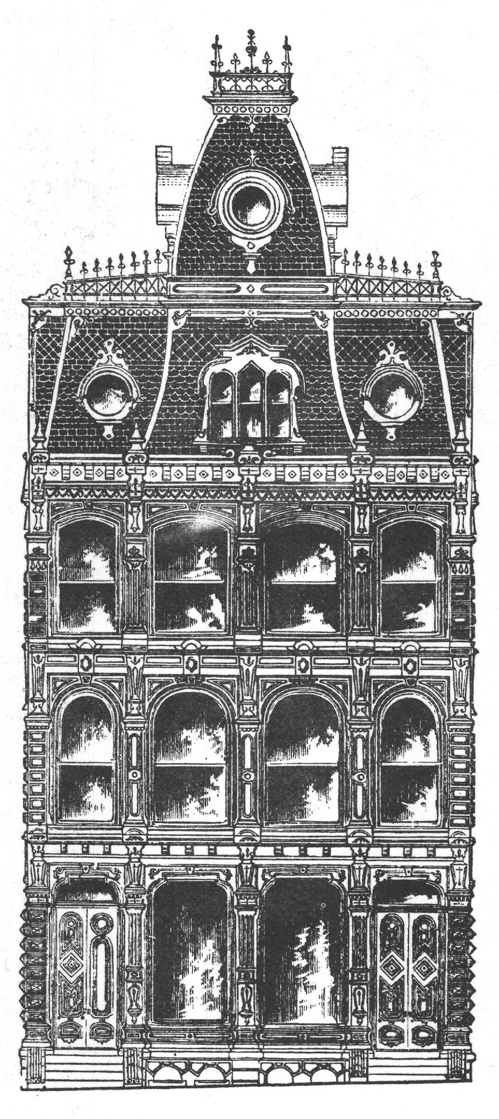 Bank Front. From "Croff's Progressive American Architecture." One large quarto