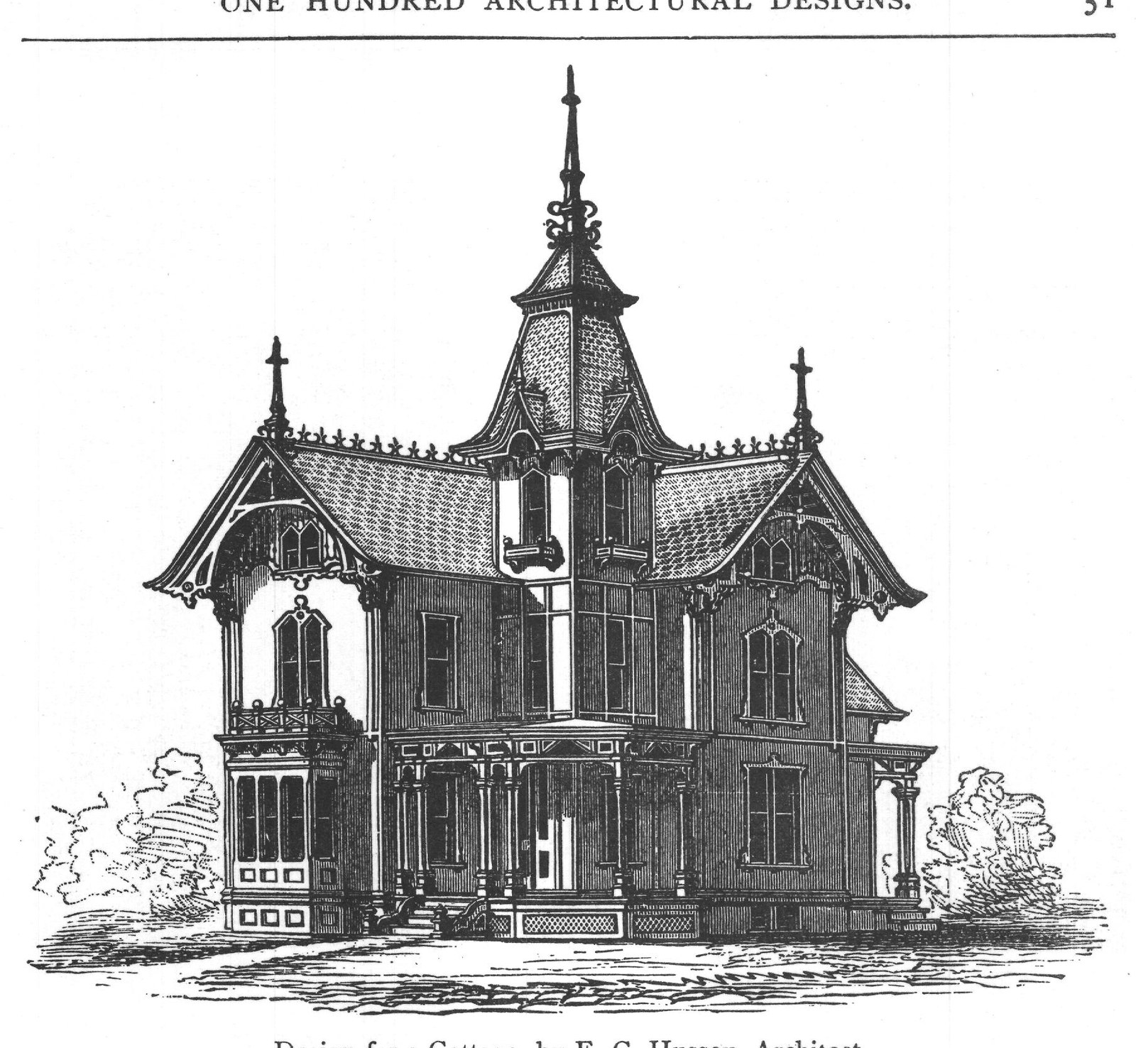 Design for a Cottage, by E. C. Hussey, Architect.