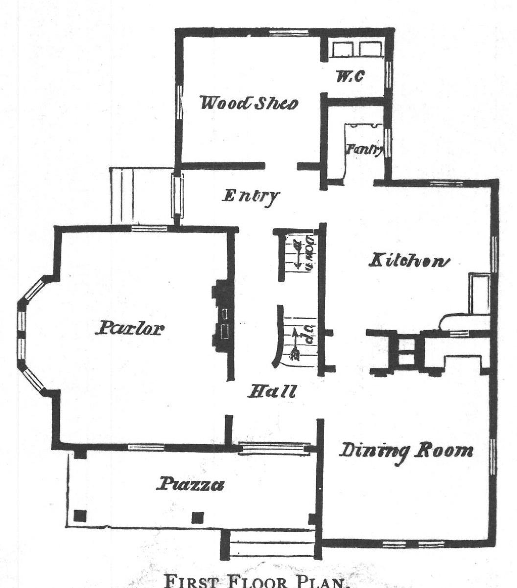 FIRST FLOOR PLAN.