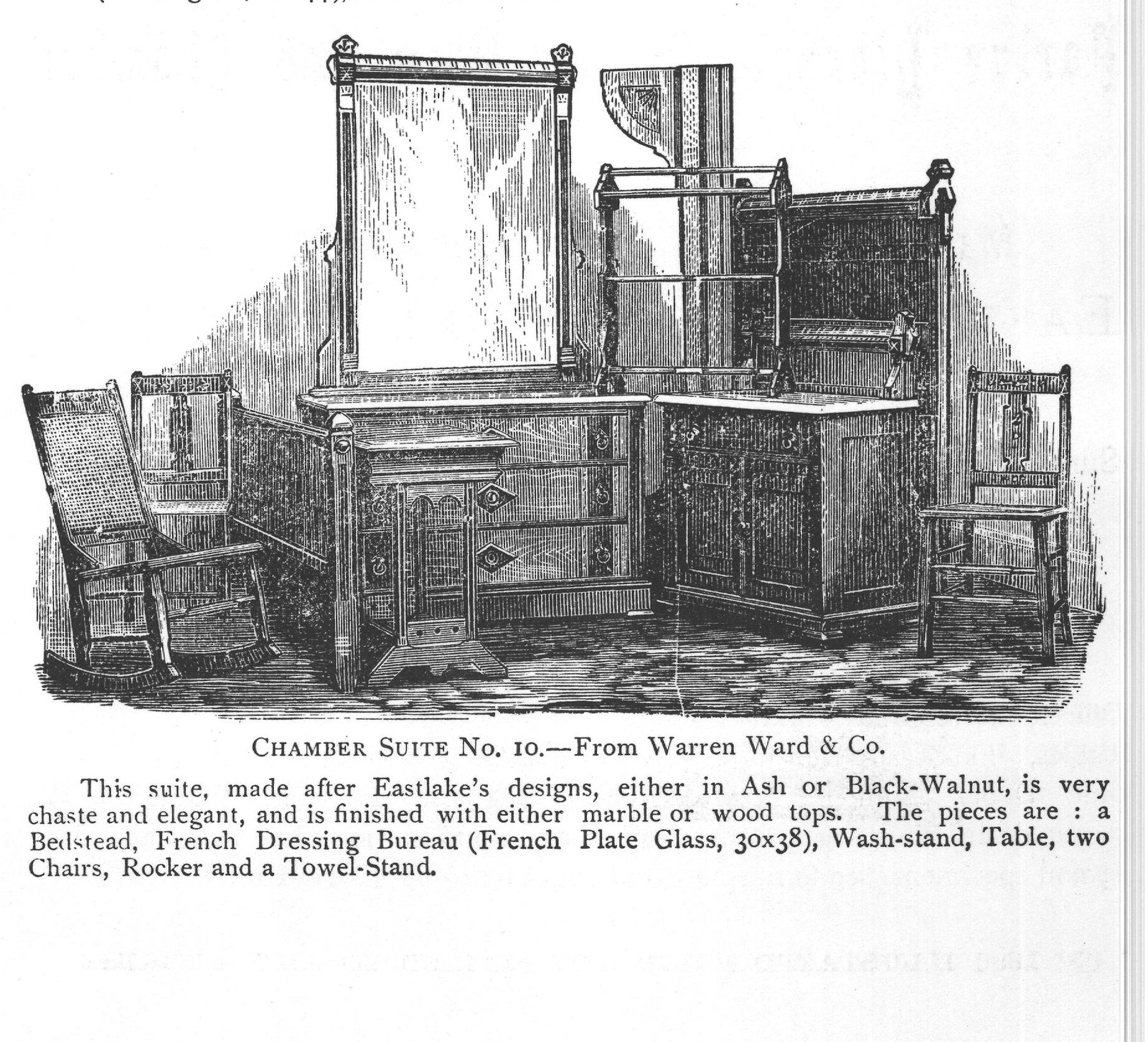 trated (size of glass, 20x44), and with the French Bureau.