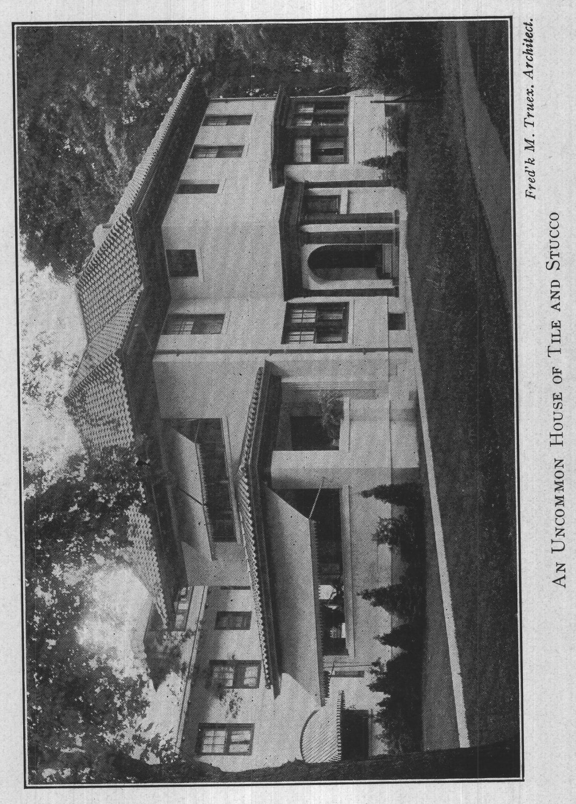 AN UNCOMMON HOUSE OF TILE AND STUCCO