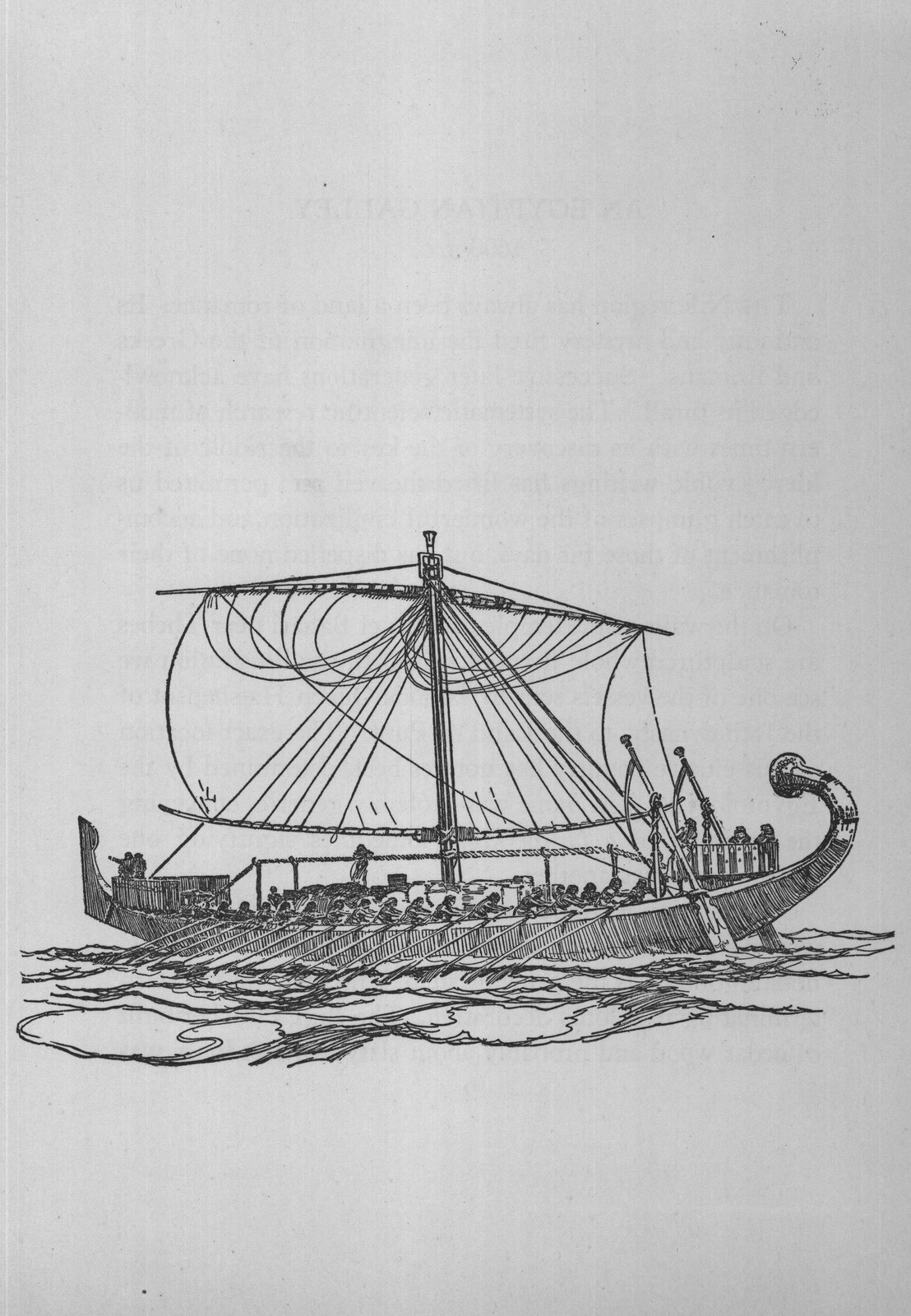 An Egyptian Galley — the plate from the book